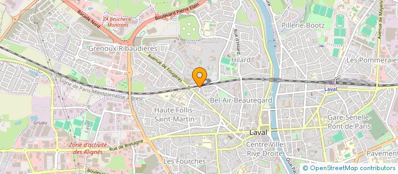 localisation de l'entreprise MONSIEUR ALEXANDRE GUIGUEN à LAVAL