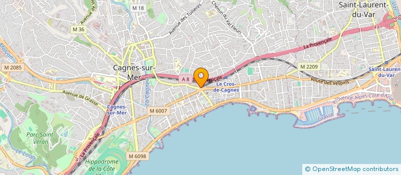 localisation de l'entreprise MONSIEUR ALEXANDRE GUIHAL  CAGNES-SUR-MER