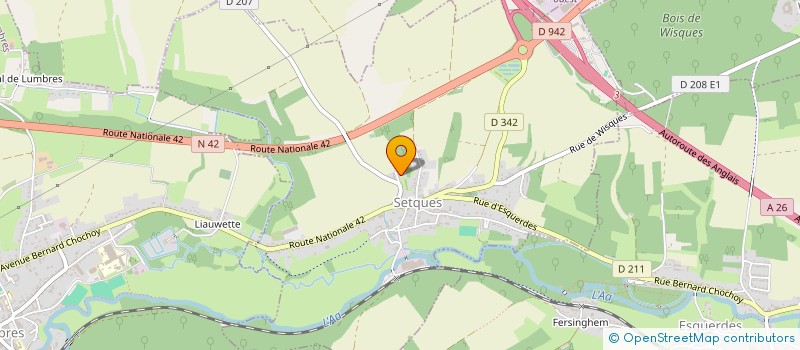 localisation de l'entreprise MONSIEUR ALEXANDRE GUILBERT  SETQUES