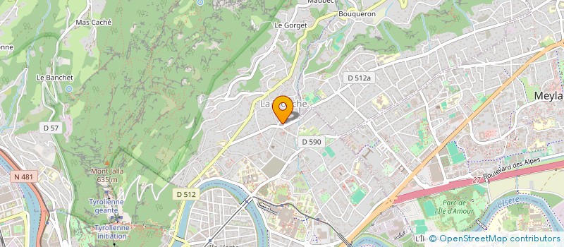 localisation de l'entreprise MONSIEUR ALEXANDRE GUILLAUD  LA TRONCHE