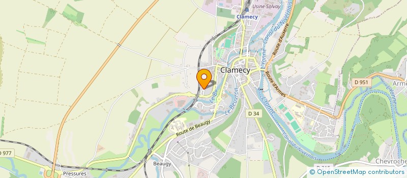 localisation de l'entreprise MONSIEUR ALEXANDRE GUILLEMIN à CLAMECY