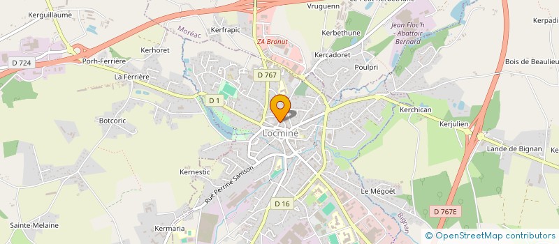 localisation de l'entreprise MONSIEUR ALEXANDRE GUILLERME à LOCMINE