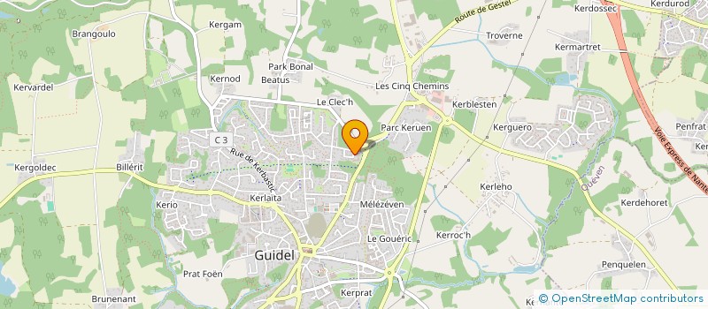localisation de l'entreprise MONSIEUR ALEXANDRE GUILLERME à GUIDEL