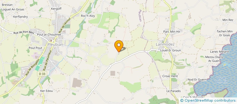 localisation de l'entreprise MONSIEUR ALEXANDRE GUILLOU  PLEUBIAN