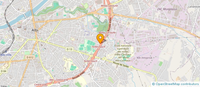 localisation de l'entreprise MONSIEUR ALEXANDRE GUIRAL à ALBI