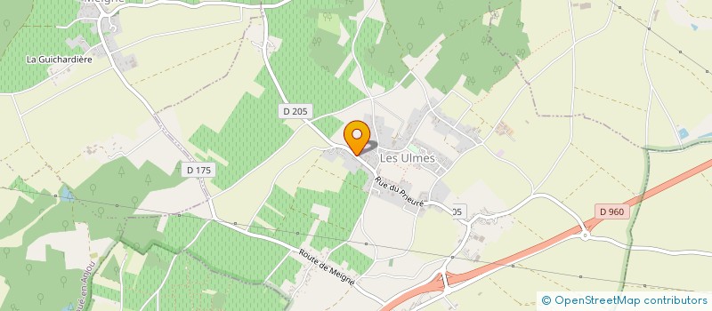 localisation de l'entreprise MONSIEUR ALEXANDRE GUITTON  LES ULMES