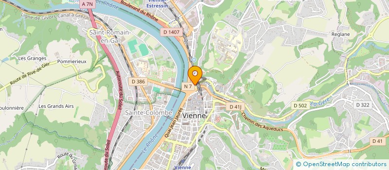 localisation de l'entreprise MONSIEUR ALEXANDRE GUYENNET à VIENNE