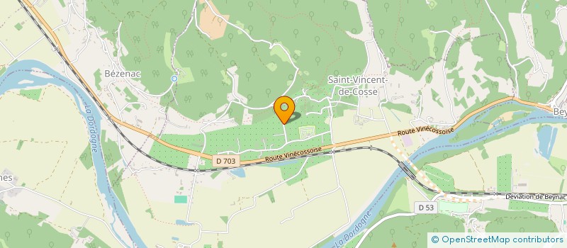 localisation de l'entreprise MONSIEUR ALEXANDRE HABERT  SAINT-VINCENT-DE-COSSE