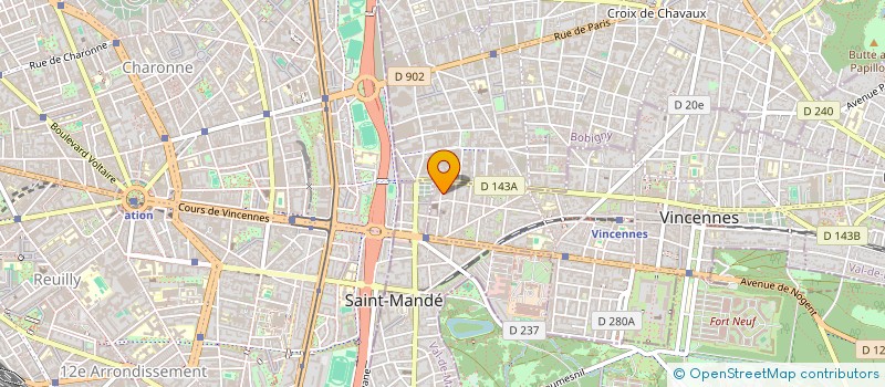 localisation de l'entreprise MONSIEUR ALEXANDRE HACHEMI  VINCENNES
