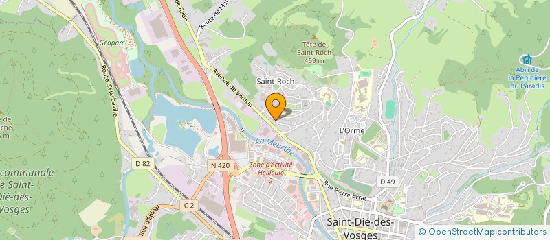 localisation de l'entreprise MONSIEUR ALEXANDRE HAETTICH  SAINT-DIE-DES-VOSGES