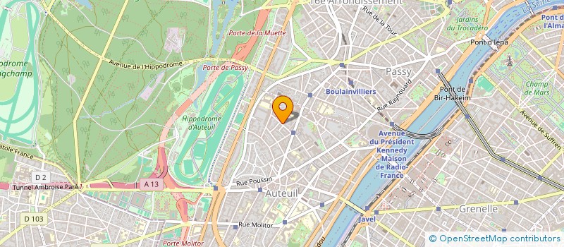 localisation de l'entreprise MONSIEUR ALEXANDRE HAGE à BOULOGNE-BILLANCOURT