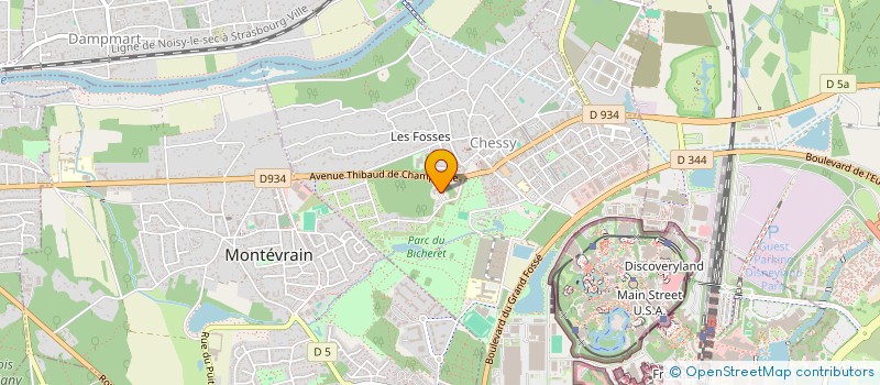 localisation de l'entreprise MONSIEUR ALEXANDRE HALLAJ  CHESSY