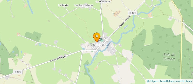 localisation de l'entreprise MONSIEUR ALEXANDRE HALLUIN  SAINTE-SUZANNE-ET-CHAMMES