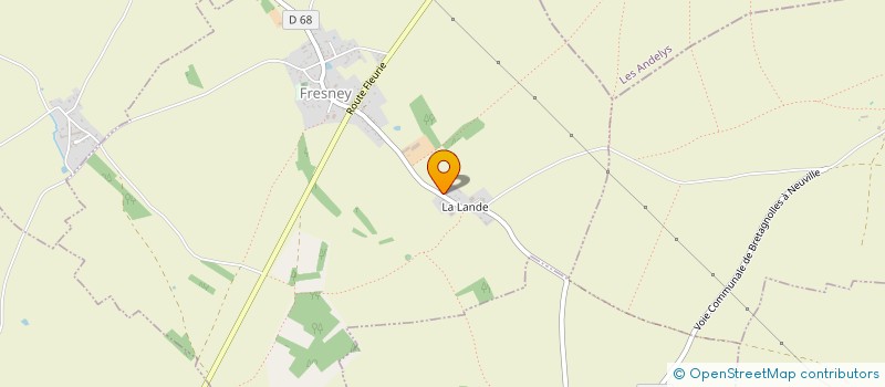 localisation de l'entreprise MONSIEUR ALEXANDRE HAMEURY  FRESNEY