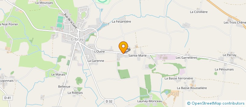 localisation de l'entreprise MONSIEUR ALEXANDRE HAMON  ERBRAY