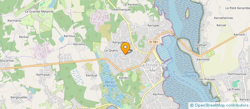 localisation de l'entreprise MONSIEUR ALEXANDRE HAREL  LA TRINITE-SUR-MER