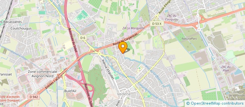 localisation de l'entreprise MONSIEUR ALEXANDRE HARLE  VEDENE