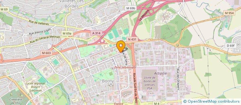 localisation de l'entreprise MONSIEUR ALEXANDRE HAUDRECHY  METZ