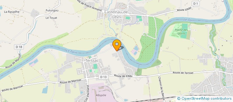 localisation de l'entreprise MONSIEUR ALEXANDRE HEBREARD  TERSSAC