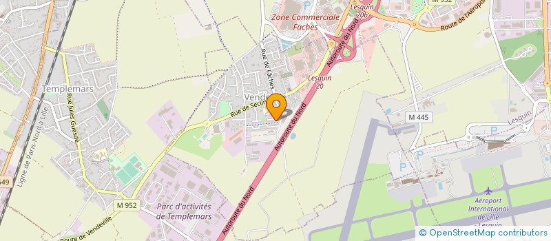 localisation de l'entreprise MONSIEUR ALEXANDRE HERLIN  VENDEVILLE