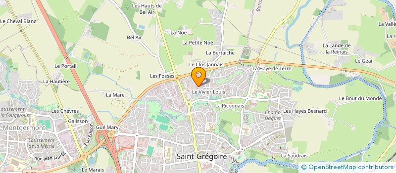 localisation de l'entreprise MONSIEUR ALEXANDRE HILMOINE  SAINT-GREGOIRE