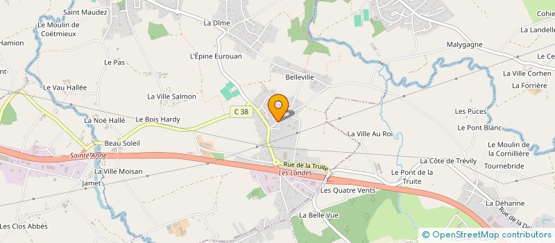 localisation de l'entreprise MONSIEUR ALEXANDRE HINGANT  COETMIEUX