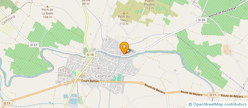 localisation de l'entreprise MONSIEUR ALEXANDRE HODIER  CAPESTANG