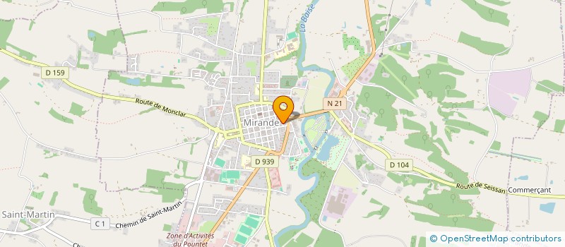 localisation de l'entreprise MONSIEUR ALEXANDRE HORNECK  MIRANDE