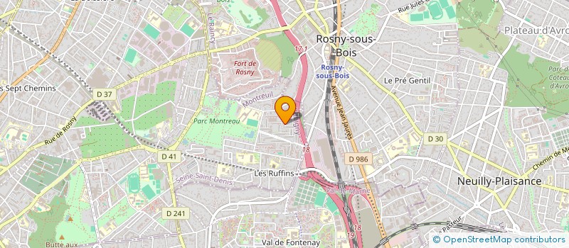 localisation de l'entreprise MONSIEUR ALEXANDRE HUCHARD à MONTREUIL