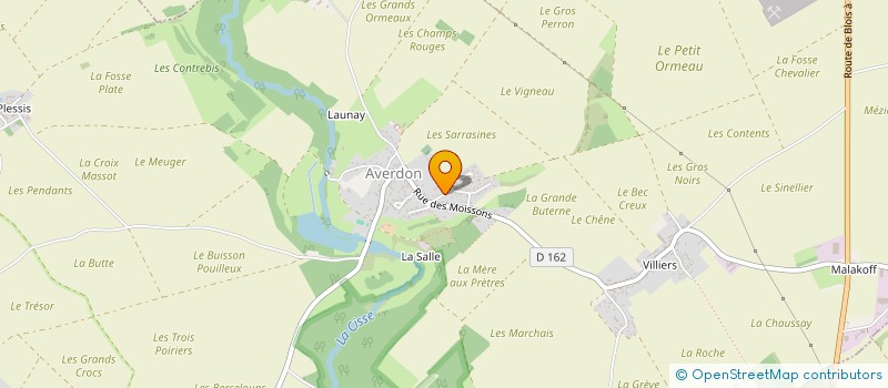 localisation de l'entreprise MONSIEUR ALEXANDRE HUE  AVERDON