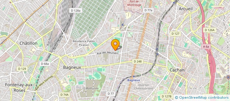 localisation de l'entreprise MONSIEUR ALEXANDRE HUET  BAGNEUX