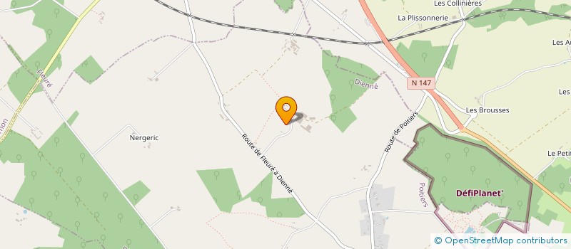 localisation de l'entreprise MONSIEUR ALEXANDRE HUMEAU  DIENNE