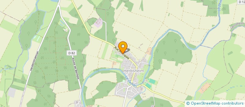 localisation de l'entreprise MONSIEUR ALEXANDRE HUSS  DIEBOLSHEIM