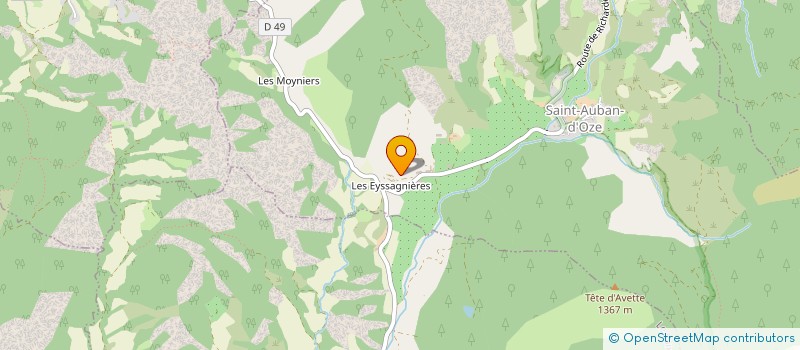 localisation de l'entreprise MONSIEUR ALEXANDRE ILLY  SAINT-AUBAN-D'OZE