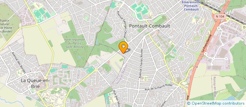 localisation de l'entreprise MONSIEUR ALEXANDRE INACIO MARTINHO MONTEIRO à PONTAULT-COMBAULT