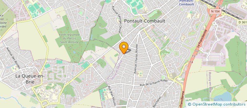 localisation de l'entreprise MONSIEUR ALEXANDRE IZEBATENE  PONTAULT-COMBAULT