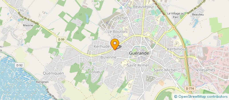 localisation de l'entreprise MONSIEUR ALEXANDRE JACQUES à GUERANDE