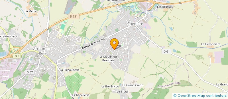 localisation de l'entreprise MONSIEUR ALEXANDRE JACQUIN  CHAUMES-EN-RETZ