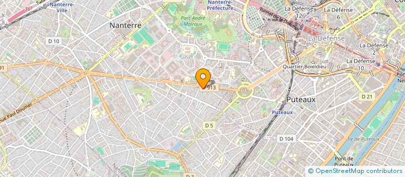 localisation de l'entreprise MONSIEUR ALEXANDRE JAUNE  NANTERRE