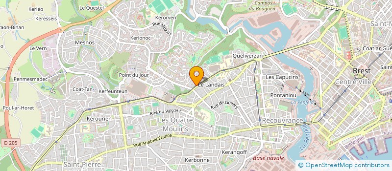 localisation de l'entreprise MONSIEUR ALEXANDRE JEAN  BREST