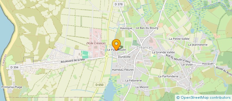 localisation de l'entreprise MONSIEUR ALEXANDRE JEAN  CREANCES