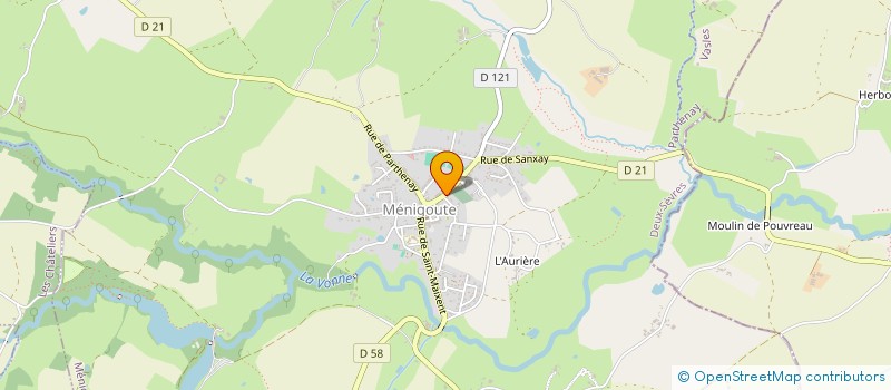 localisation de l'entreprise MONSIEUR ALEXANDRE JEAN  MENIGOUTE