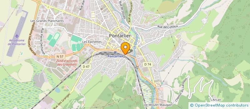 localisation de l'entreprise MONSIEUR ALEXANDRE JEANNEROD à PONTARLIER