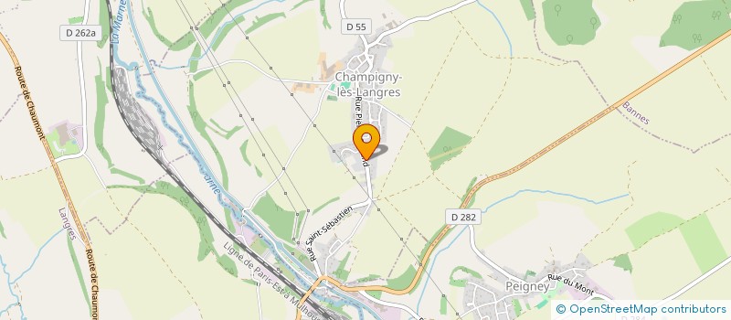 localisation de l'entreprise MONSIEUR ALEXANDRE JEAUGEY à CHAMPIGNY-LES-LANGRES