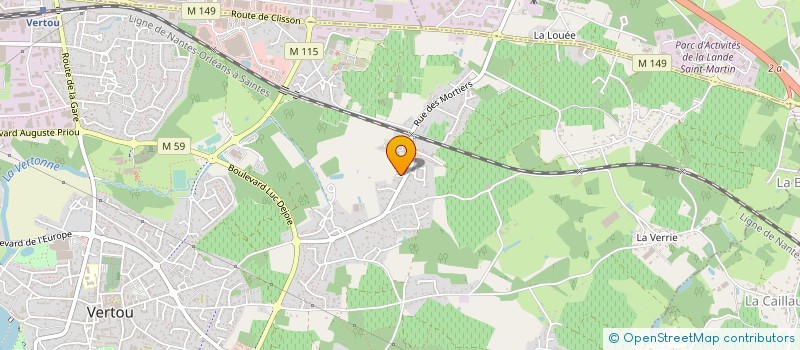 localisation de l'entreprise MONSIEUR ALEXANDRE JOLIVET à VERTOU