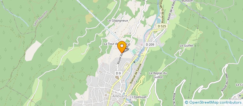 localisation de l'entreprise MONSIEUR ALEXANDRE JOLY  ALLEVARD