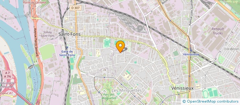 localisation de l'entreprise MONSIEUR ALEXANDRE JONAS  VENISSIEUX