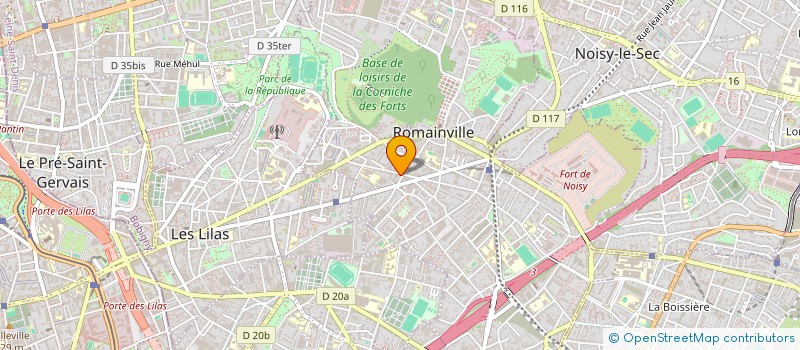 localisation de l'entreprise MONSIEUR ALEXANDRE JONATHAN LOURENCO  ROMAINVILLE