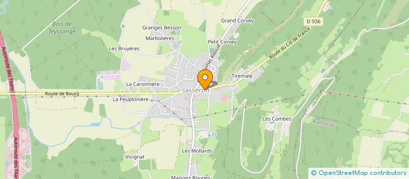 localisation de l'entreprise MONSIEUR ALEXANDRE JOSSERAND à JASSERON