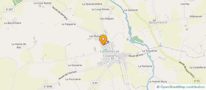 localisation de l'entreprise MONSIEUR ALEXANDRE JOURDAIN  LANDELLES-ET-COUPIGNY